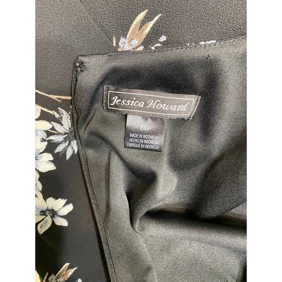 Loft Ann Taylor Black Chiffon Dress Size 4 - Picture 3 of 6